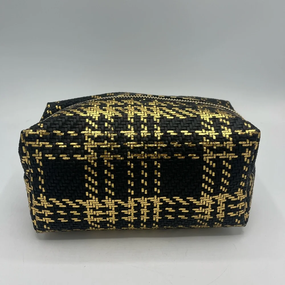 Black and Gold Woven Handbag